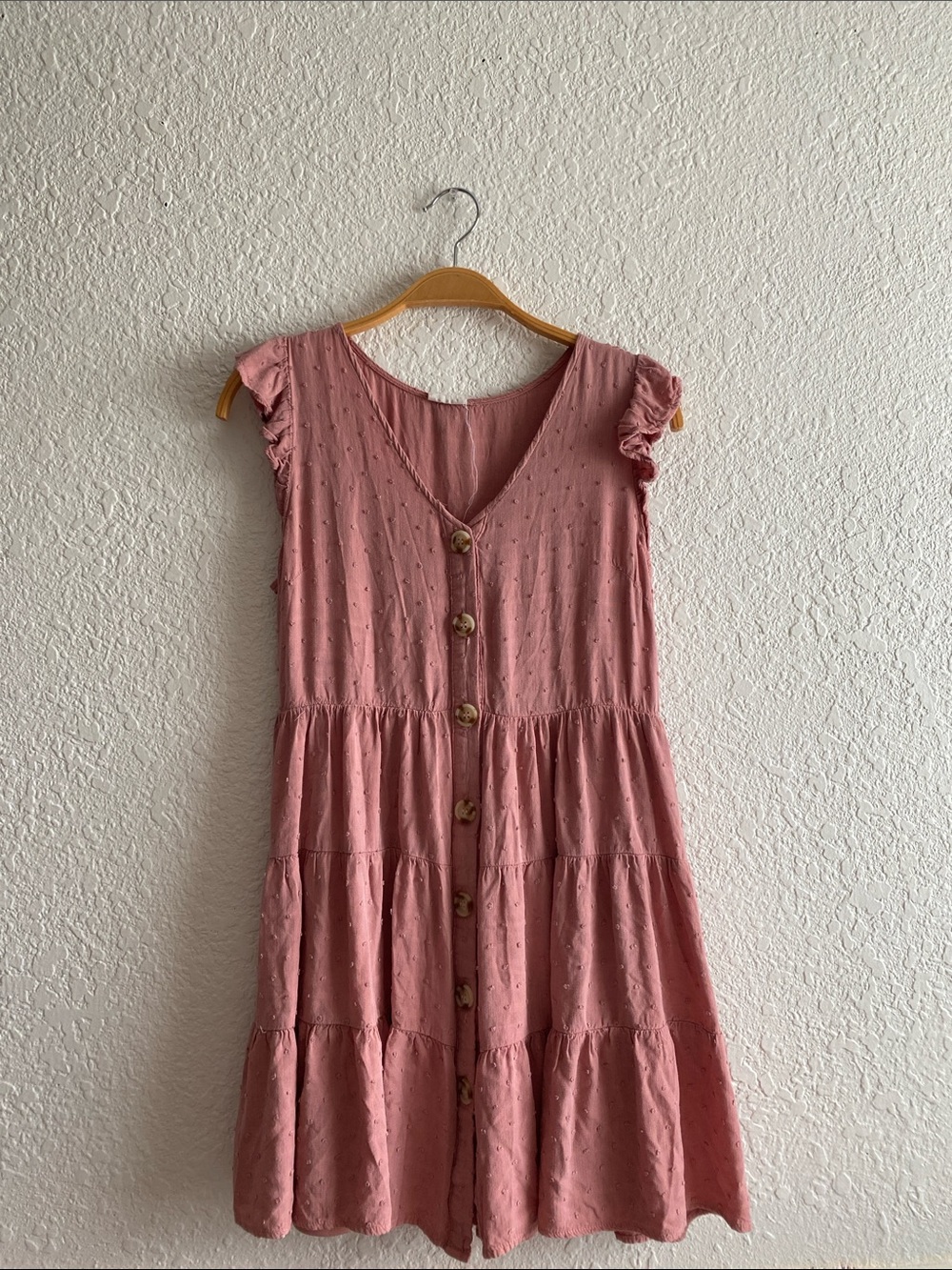 Blu Pepper Blush button dress